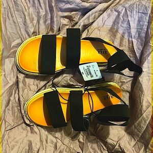 Women’s Open Toe Ankle Strap Espadrille Flatform Platform Wedge Sandals